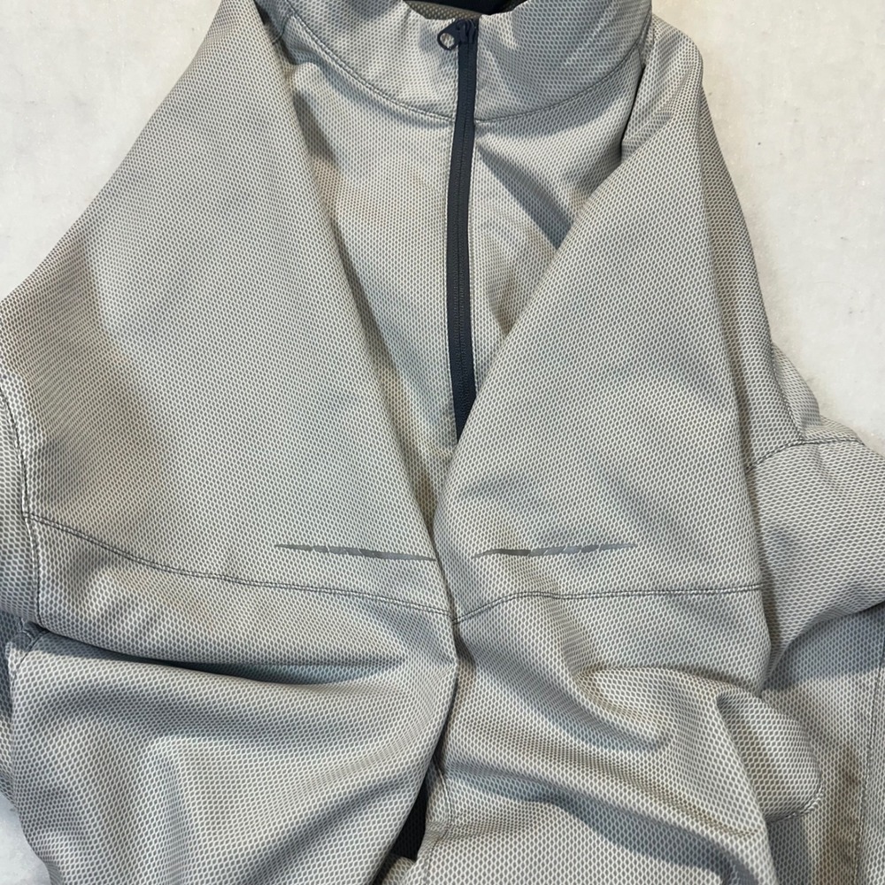 Arc'teryx Full Zip Jacket Mens Large Gray Navy Reflective Hiking Gorpcore - Picture 10 of 12